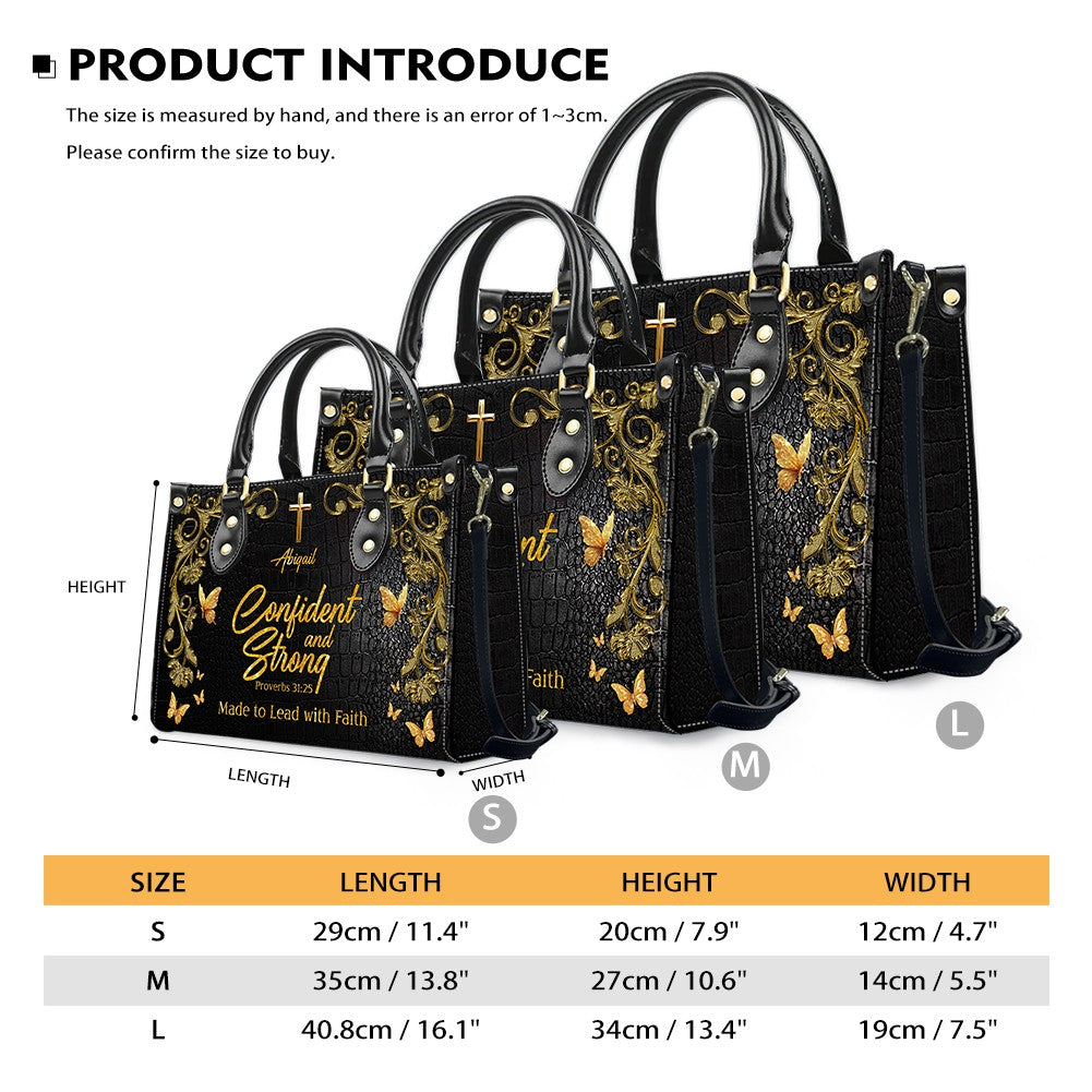 CHRISTIANARTBAG Handbags - Bold Christian Tote Bag for Strong Women – DISC Type D – Christian apparel for women – Leather Han
