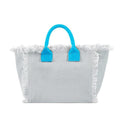 HPSP Handmade Bag Summer New Simple Fashion Design Women's Tassels Dumpling Handbag – Christian apparel for women – White/Blu