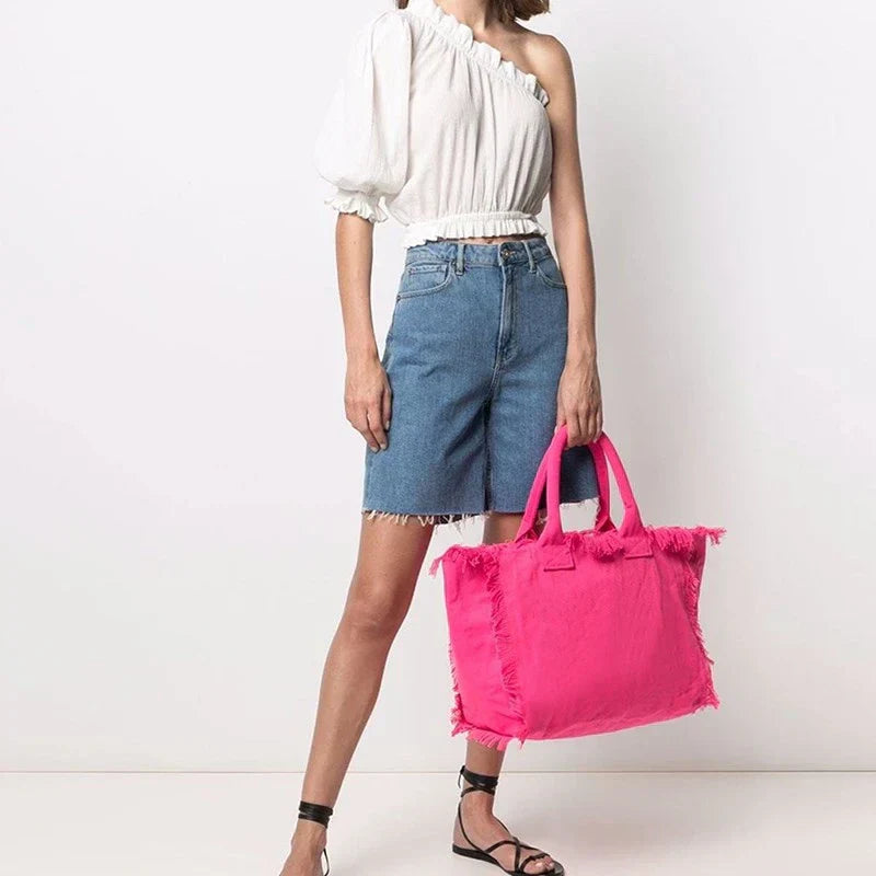 HPSP Handmade Bag Summer New Simple Fashion Design Women's Tassels Dumpling Handbag – Christian apparel for women