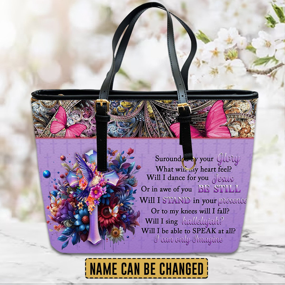 CHRISTIANARTBAG Leather Handbag - Personalized Leather Handbag - Way Maker Miracle – Christian apparel for women – Leather Bi