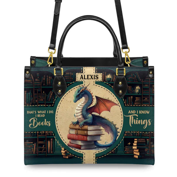 Christianartbag Handbags Thats What I Do I Read Books And I Know Things Handbag Design – Christian apparel for women – Canvas