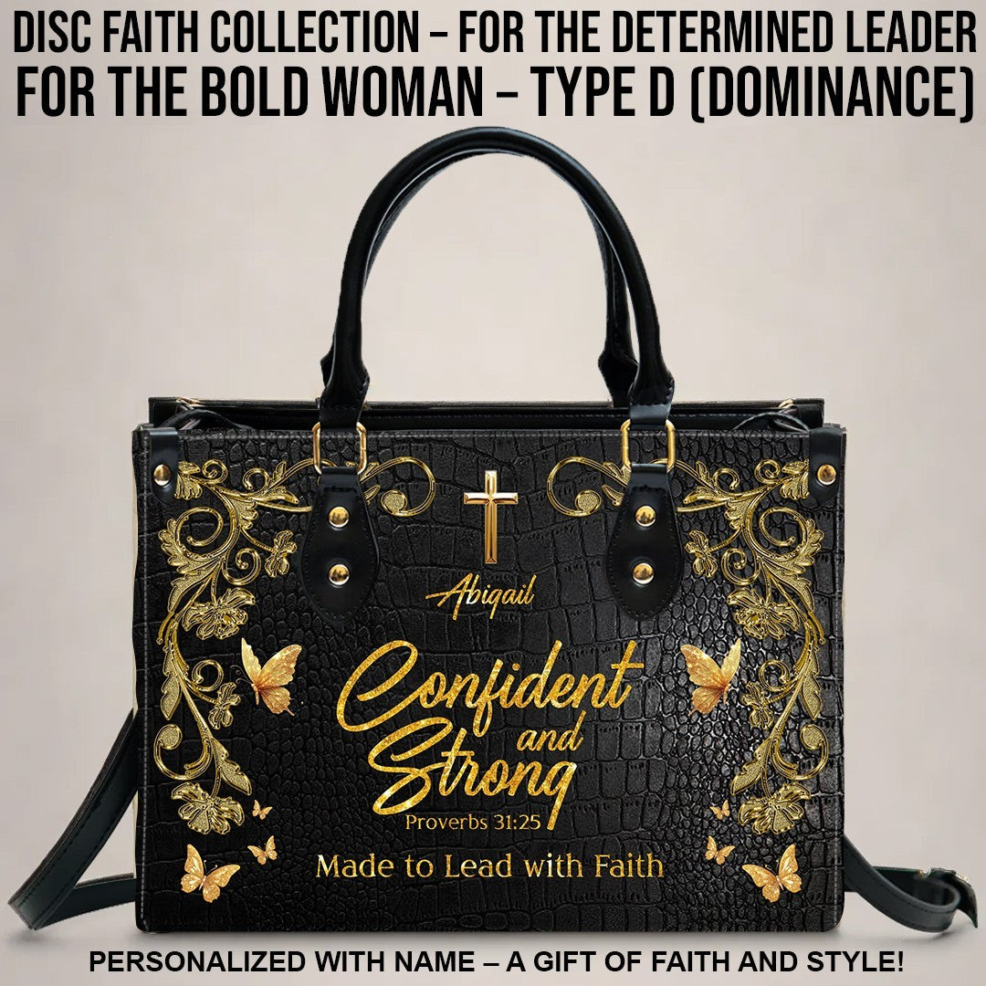 CHRISTIANARTBAG Handbags - Bold Christian Tote Bag for Strong Women – DISC Type D – Christian apparel for women – Leather Han