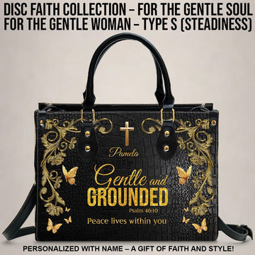 CHRISTIANARTBAG Handbags - Peaceful Christian Bag for Loyal Women – DISC Type S Calm & – Christian apparel for women – Leathe