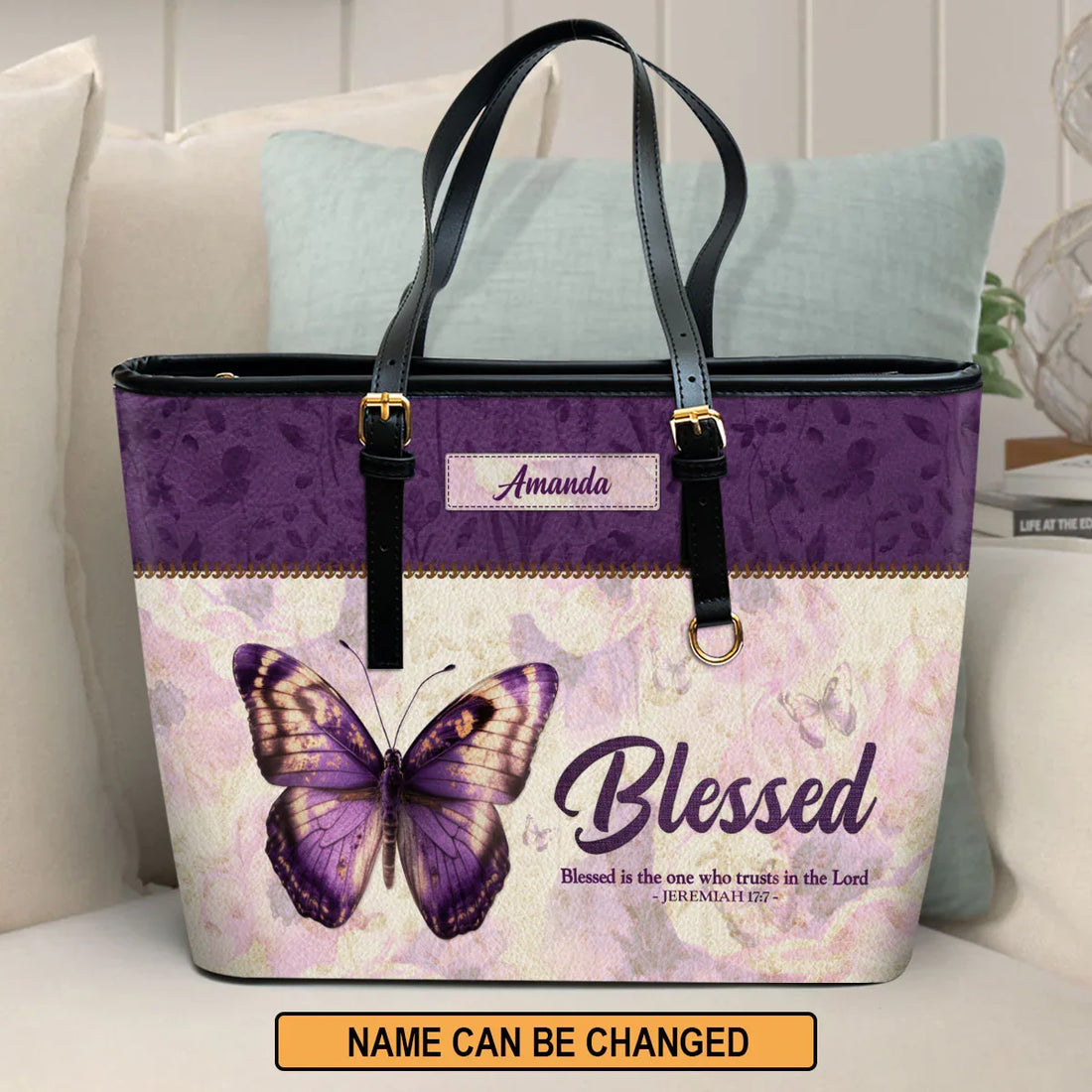 Personalized Christian Handbag - Blessed Is The One Who Trusts In The Lord