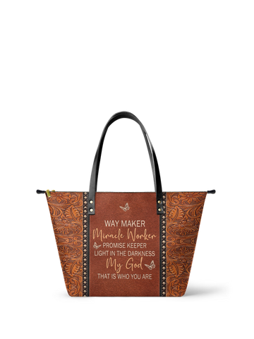 "Waymaker" Leather Tote Bag
