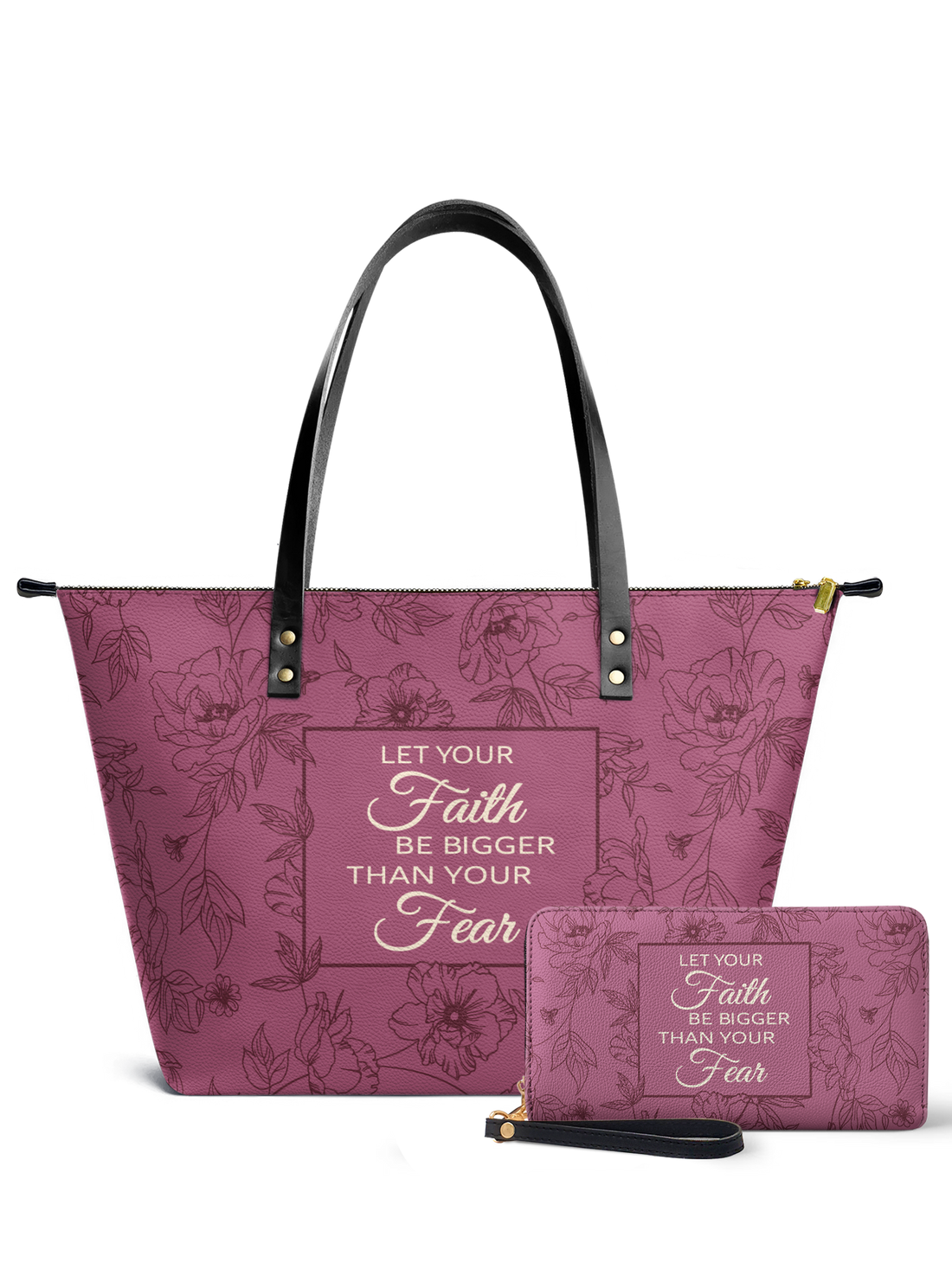 Flourish Leather Tote Bag Deal – Christian apparel for women – Premium Vegan Leather