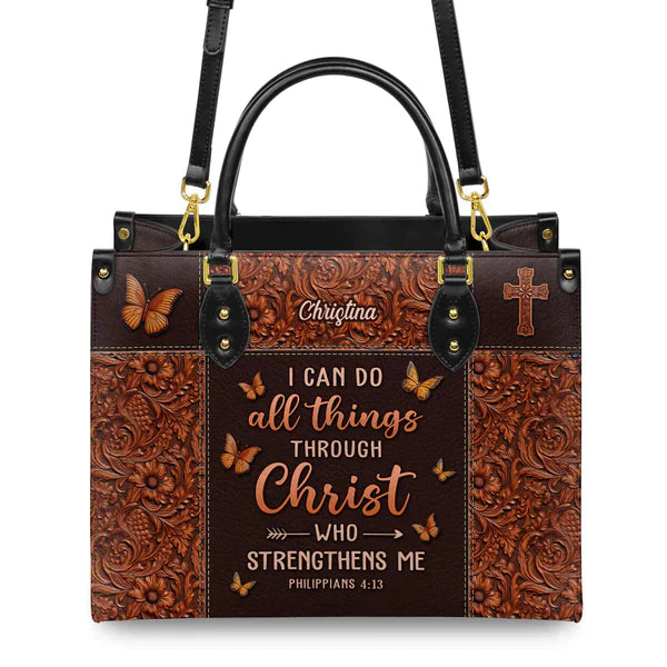 Christianartbag Handbags I Can Do All Things Through Christ Philippians 4 13 Leather – Christian apparel for women