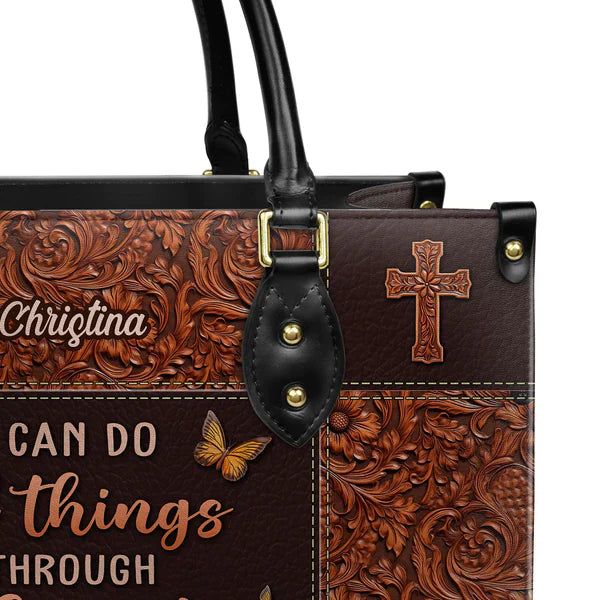 Christianartbag Handbags I Can Do All Things Through Christ Philippians 4 13 Leather – Christian apparel for women