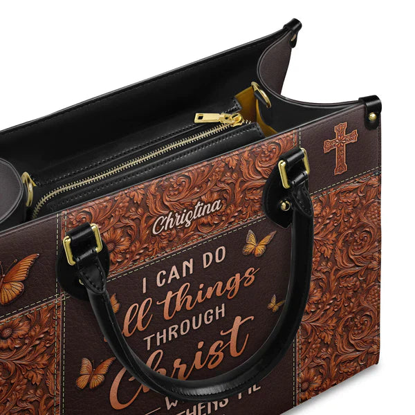 Christianartbag Handbags I Can Do All Things Through Christ Philippians 4 13 Leather – Christian apparel for women