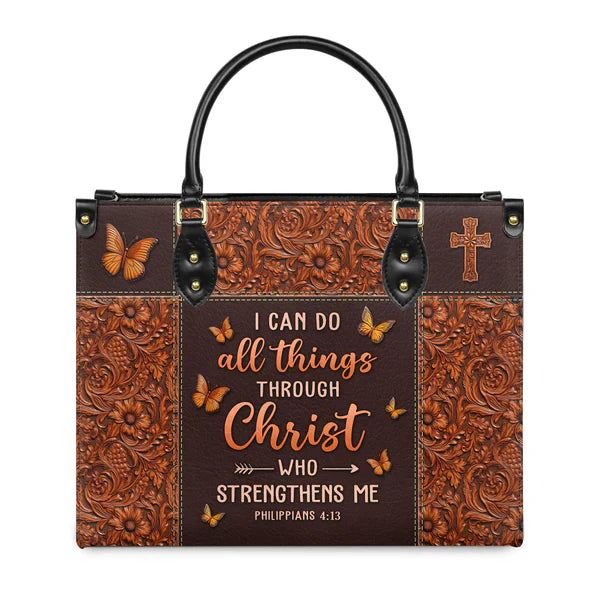 Christianartbag Handbags I Can Do All Things Through Christ Philippians 4 13 Leather – Christian apparel for women